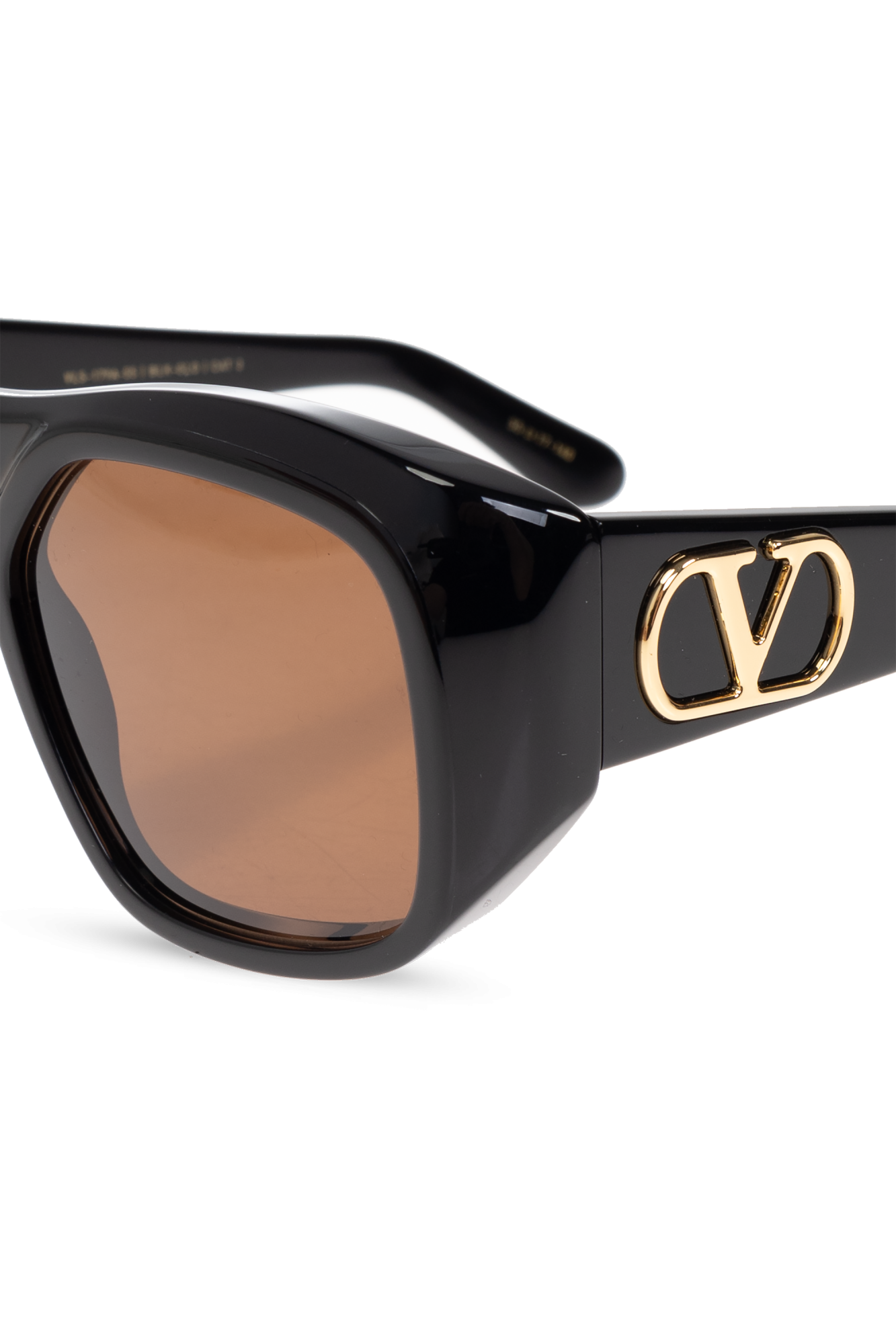 サングラス VALENTINO GARAVANI VLS179B55 Sunglasses Valentino Garavani Black Studded Acetate and Titanium